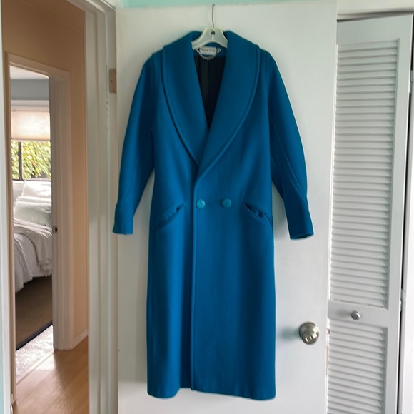 Blue Wool Coat - Picture 1 of 5